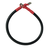 Перемичка для з'єднання АКБ перетин 35мм2, 3AWG довжина 50см, мідний провід ПВ-3 з клемами під болт Ду М8(М10) мідно-луджені