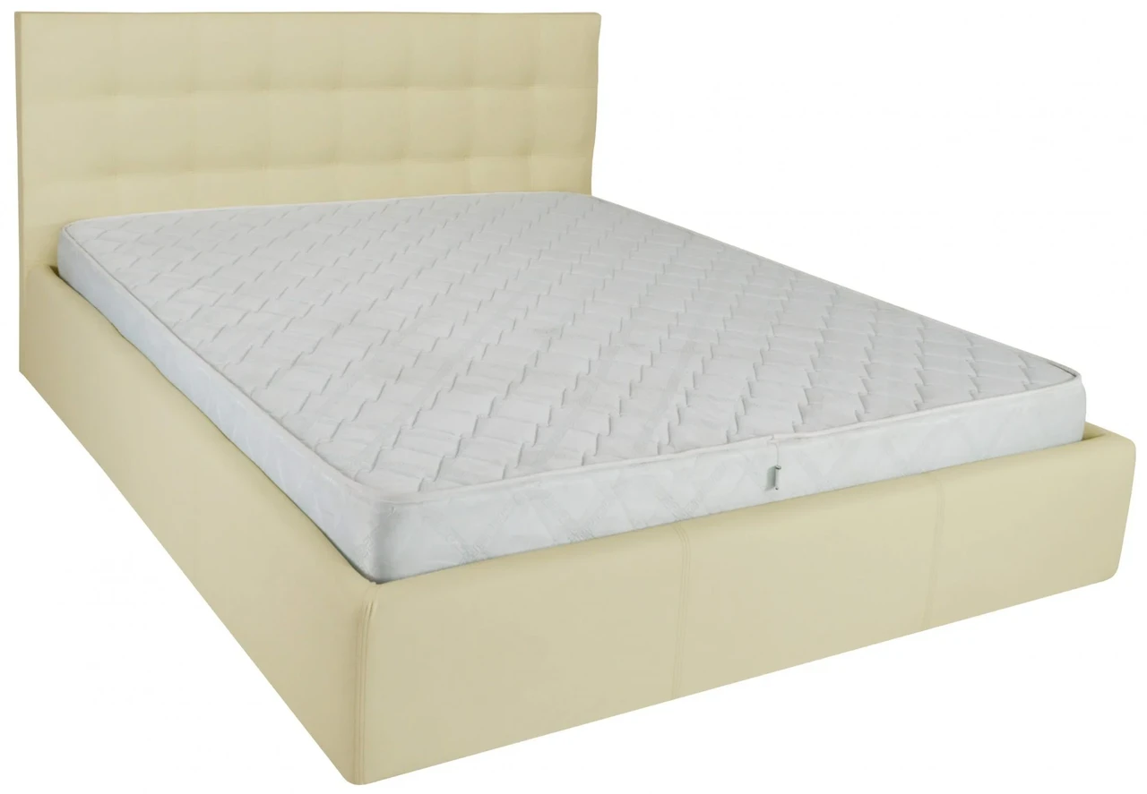 Ліжко Двоспальне Chester Comfort 180 х 190 см Fly 2207 A1 З підйомним механізмом та нішою для білизни Бежевий, фото 1