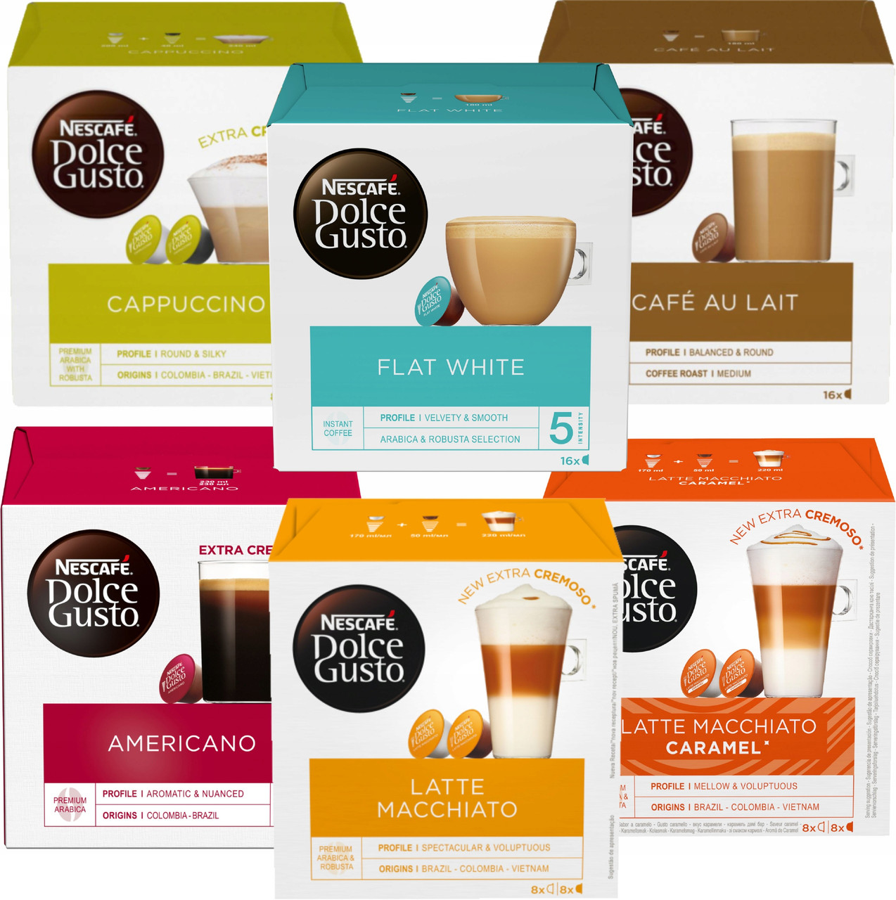 Капсули для Dolce Gusto Nescafe Espresso 96 шт. супер набір шт. 16