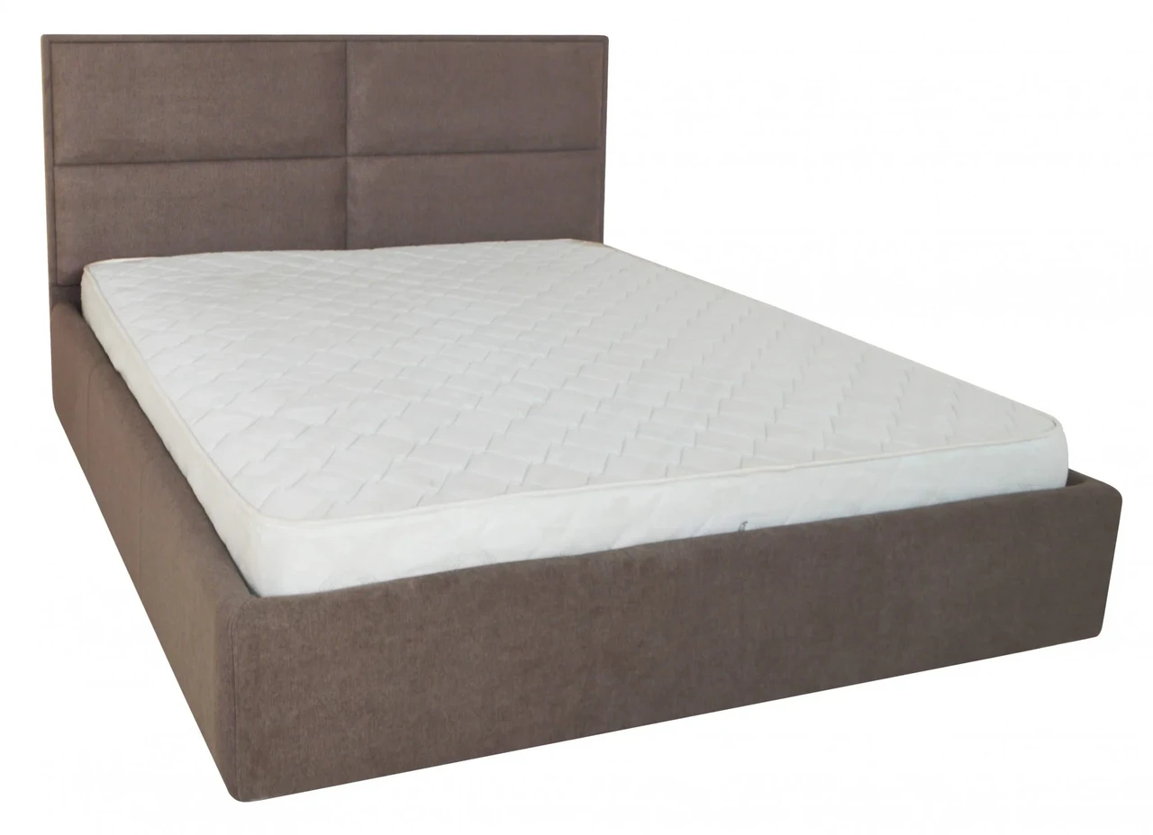 Ліжко Двоспальне Sheffield Comfort 160 х 190 см Miss 08 З підйомним механізмом та нішою для білизни Коричневий, фото 1