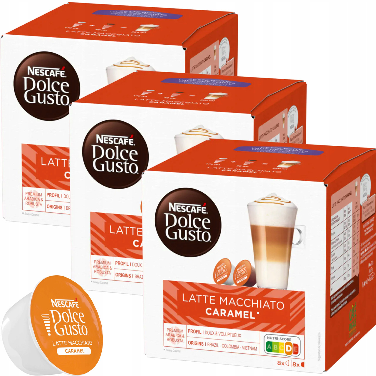 Капсули для Dolce Gusto Nescafe Latte Macchiato Caramel 48 шт.