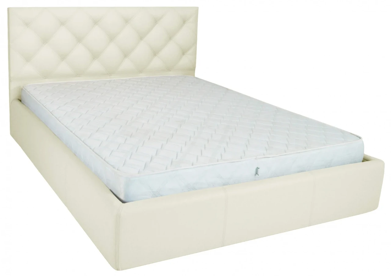 Ліжко Двоспальне Bristol Comfort 160 х 190 см Fly 2200 A1 З підйомним механізмом та нішою для білизни Білий, фото 1