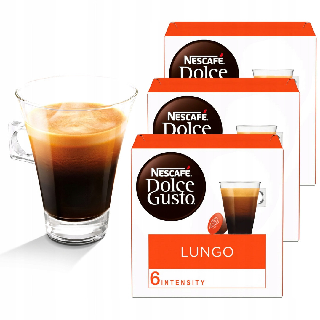 Капсули для Dolce Gusto Nescafe Lungo 16 шт. кава 3x16
