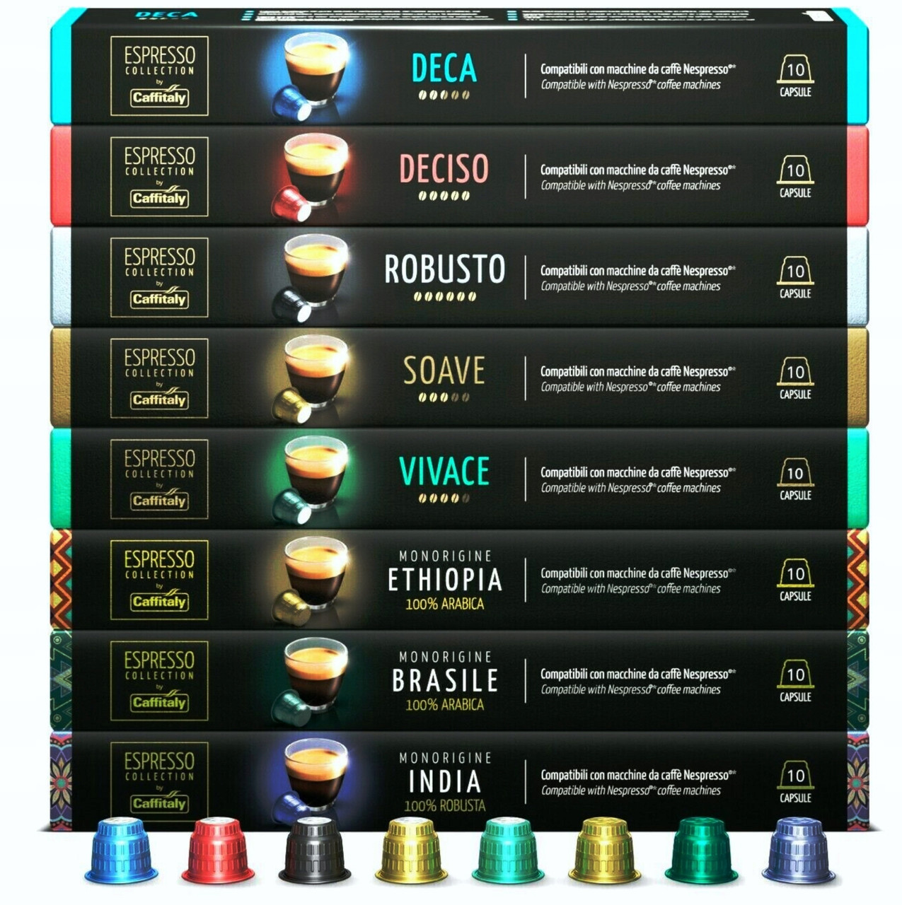 Капсули для Nespresso Caffitaly Mix набір з 80 штук