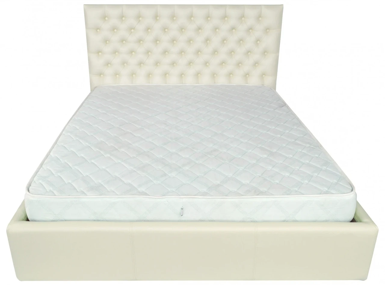 Ліжко Cambridge VIP 140 х 190 см Fly 2200 A1 З додатковою металевою цільнозварною рамою Білий, фото 1