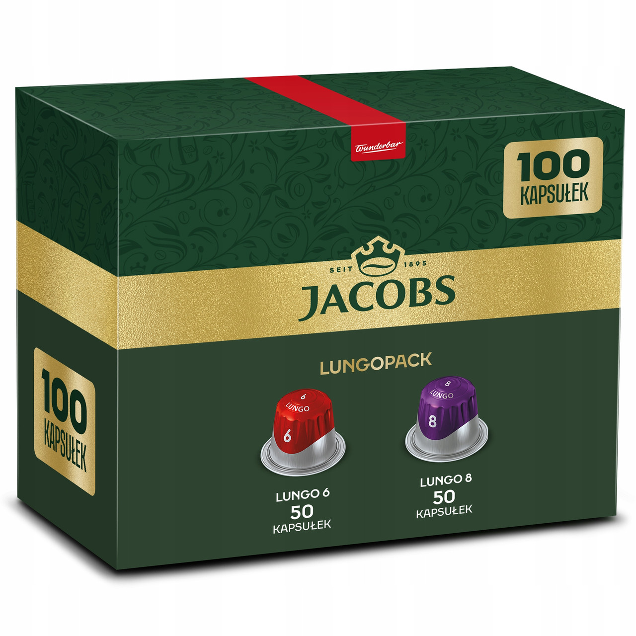 Капсули Jacobs Lungo 6 8 для Nespresso(r)* 100 кави набір 90+10 безкоштовно!