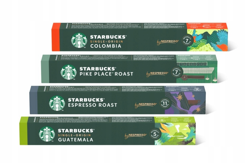 Капсули Nespresso Starbucks набір 4x10 мікс