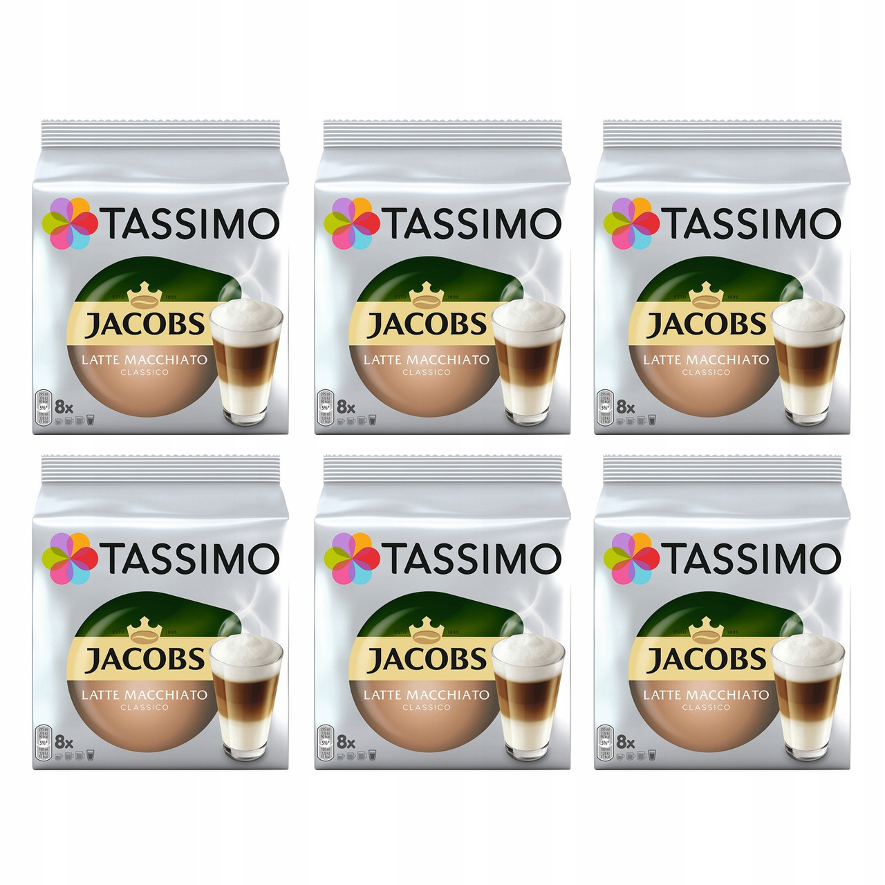Капсули Tassimo Jacobs Latte Macchiato 5+1 безкоштовно