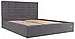 Ліжко Двоспальне Erika Standart 160 х 200 см Місті Dark Grey Темно-сірий, фото 2