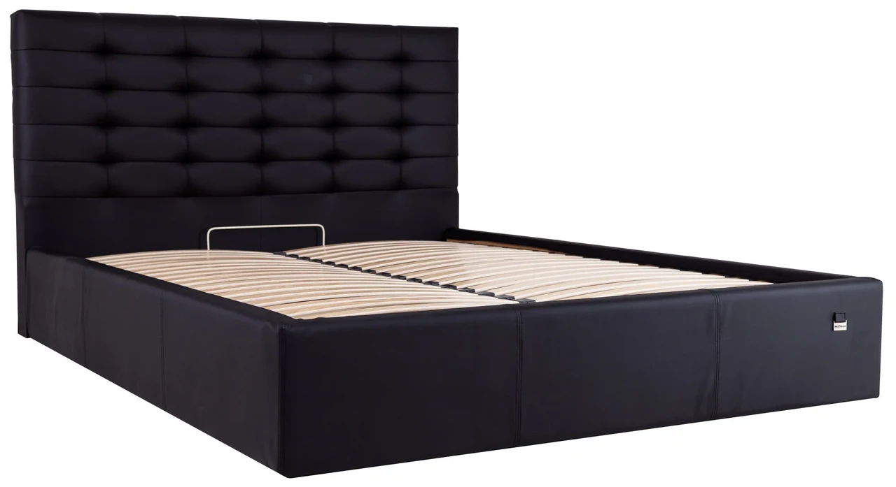 Ліжко Erika Standart 140 х 200 см Fly 2230 Чорний, фото 1