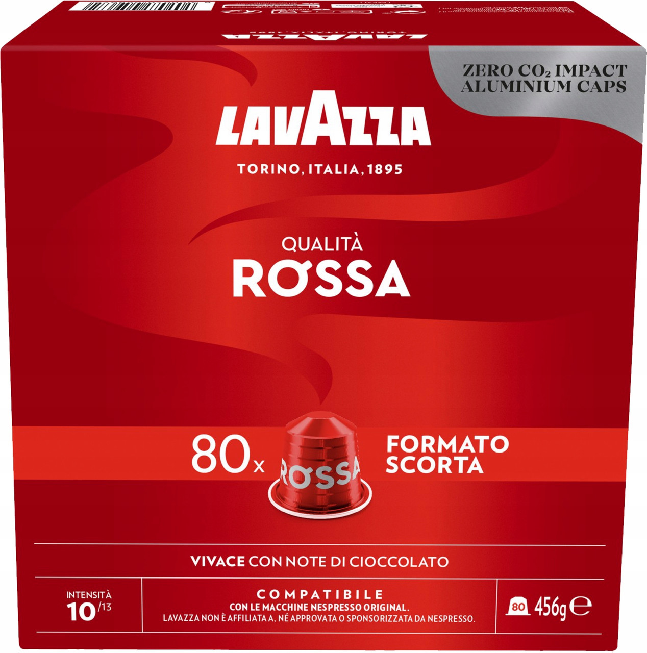 Кава Lavazza Nespresso Qualita Rossa 80 капсул + відеокнига капсули шт.
