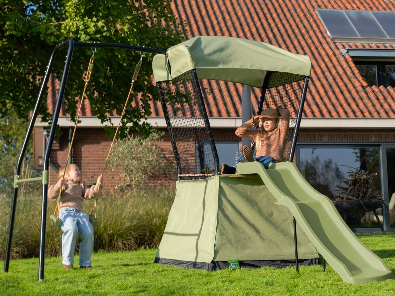 Ігровий майданчик EXIT Ivy з гіркою та гойдалкою, фото 1