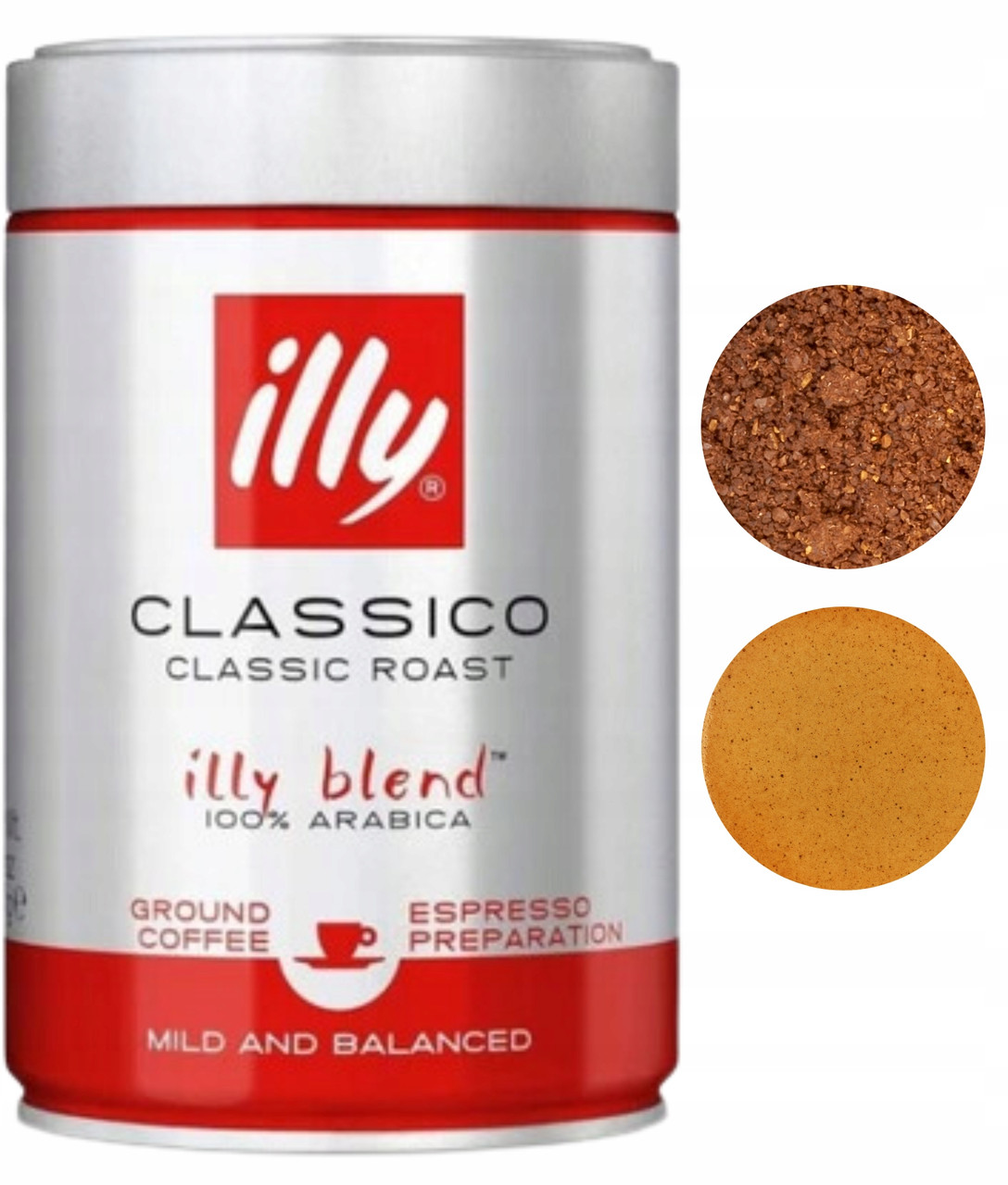 Illy Espresso Classico мелена кава 250г арабіка середнього обсмаження