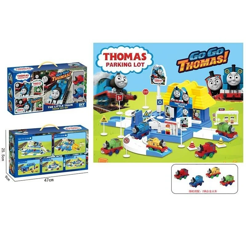 Трек паркування "Go Go Thomas" (2 машинки, герої, оточення, в коробці) 111-316 D