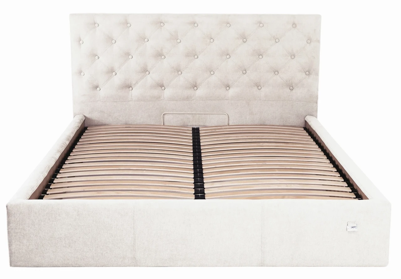 Ліжко Двоспальне Coventry Standart 180 х 190 см Місті Milk Бежевий, фото 1