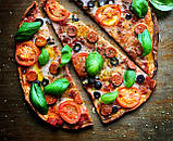 Вулканічний камінь для піци з вулкану етна 38x30 см + лопатка, фото 2