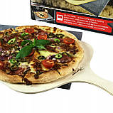 Вулканічний камінь для піци з вулкану етна 38x30 см + лопатка, фото 3