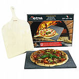 Вулканічний камінь для піци з вулкану етна 38x30 см + лопатка, фото 10