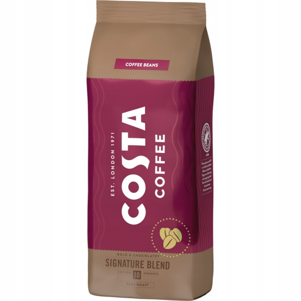 Кава в зернах арабіка Costa Coffee 1000 г Kg темного обсмажування