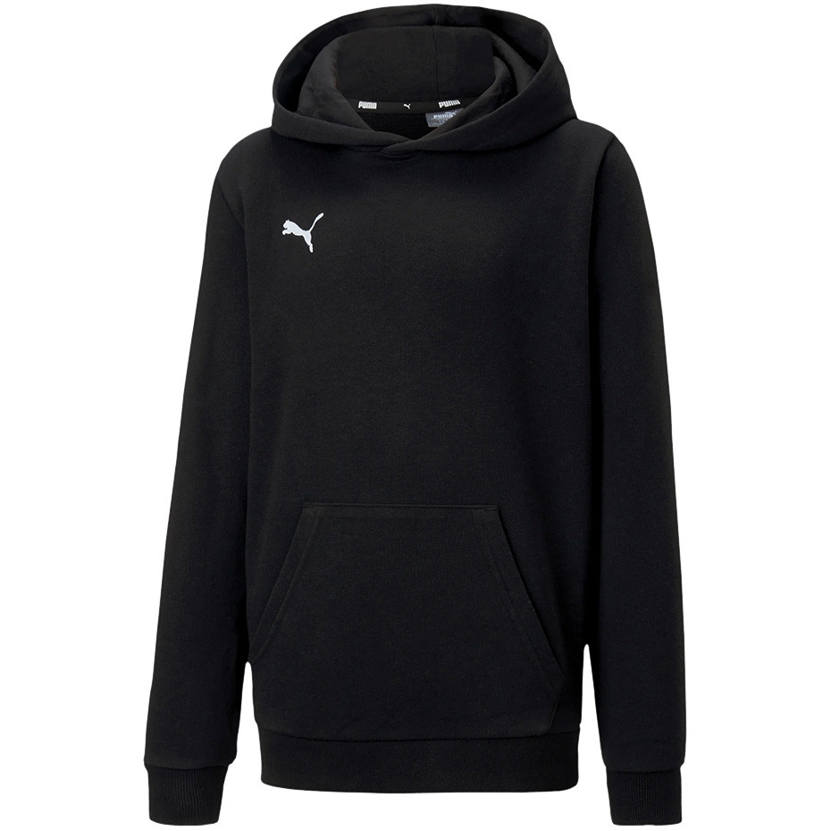 Y4761 чорна блуза з капюшоном спортивна толстовка Puma Teamgoal дитяча 164 кенгурука бавовна