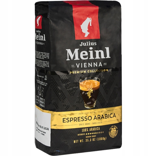 Зернова кава арабіка Julius Meinl еспресо 1000 г преміум 1кг | темно обсмажена