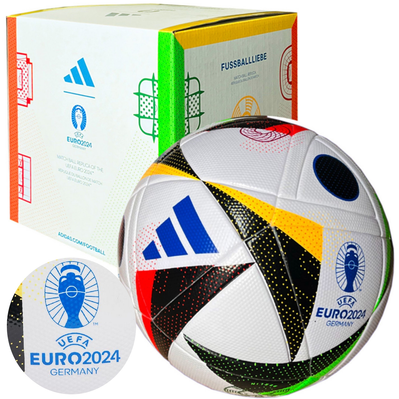 Футбольний м'яч Adidas Euro24 League Box р 5 любов до футболу чемпіонат німеччини 2024 In9369