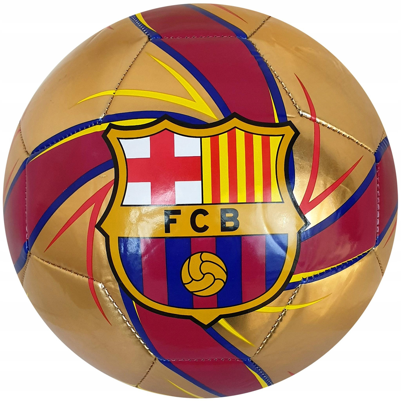 Футбольний м'яч Barca Fc Barcelona Star Gold Fcb розмір 5 золотий ліцензований барселоною