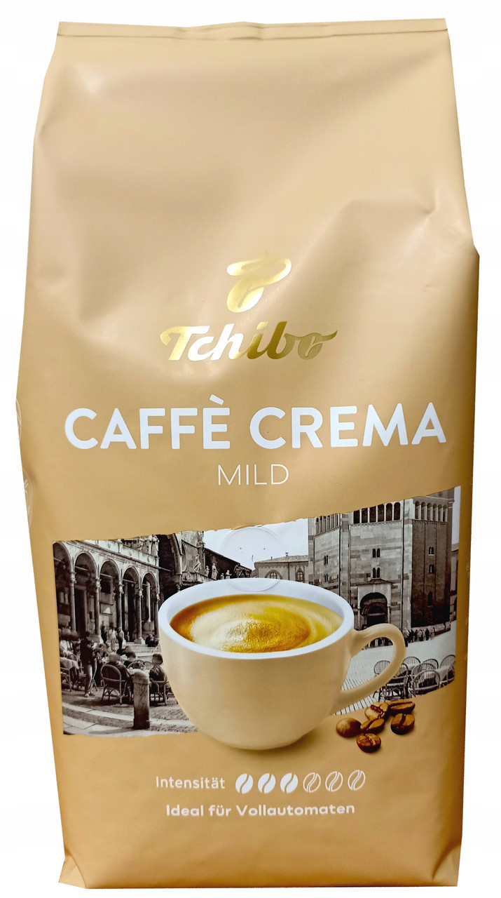 Зернова кава арабіка Tchibo Caffè Crema Mild 1000 г кава 1кг німецька