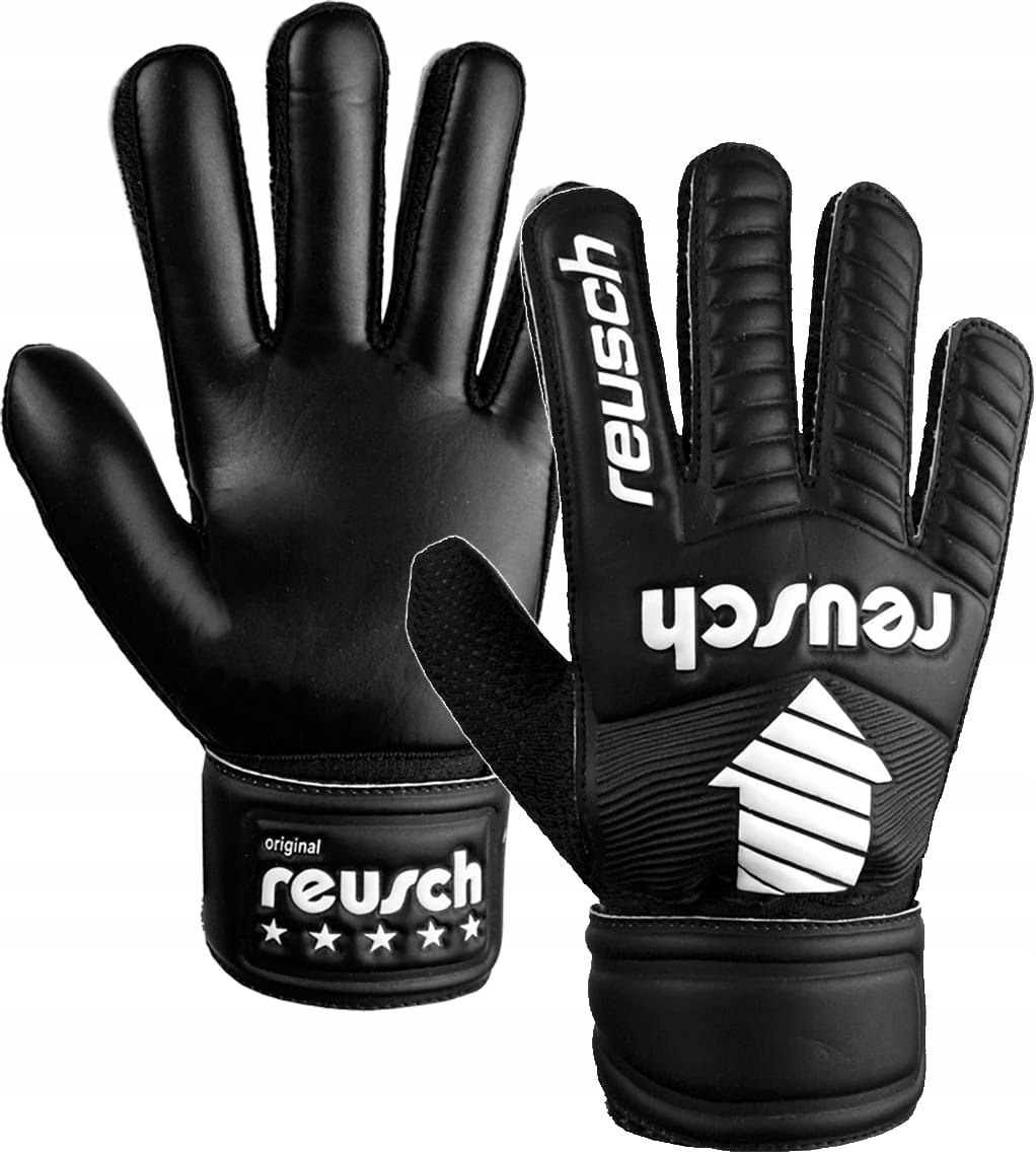 Дитячі воротарські рукавички Reusch Legacy Arrow Solid Junior чорні 8 для футболу