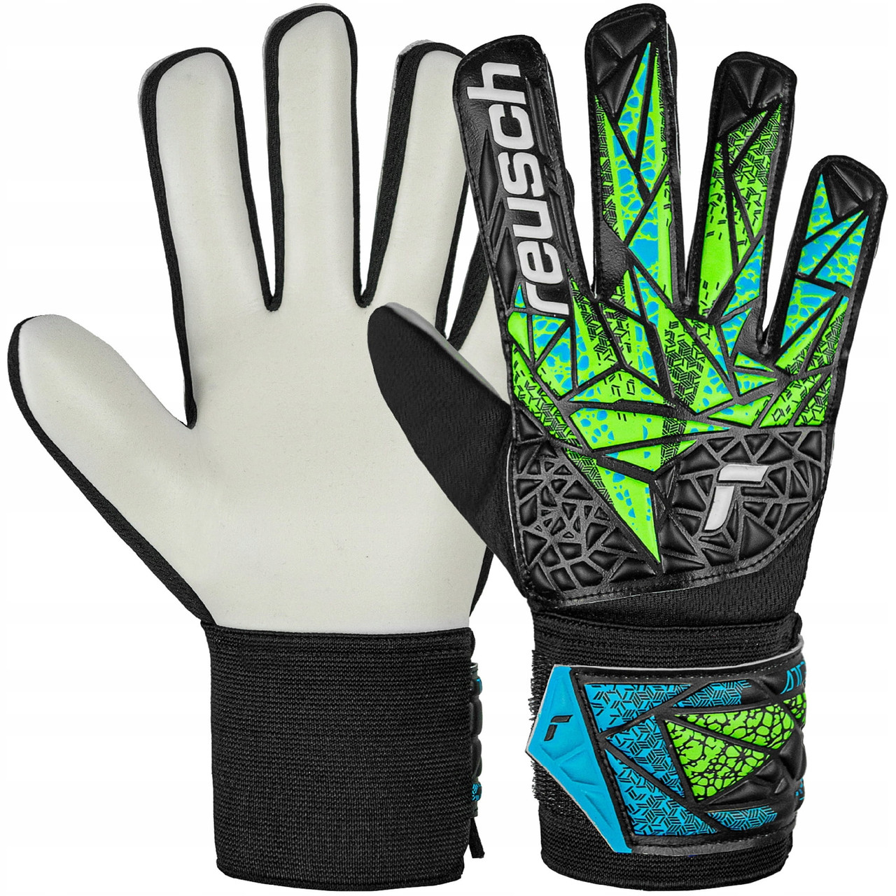 Рукавички Reusch Attrakt Starter Solid Junior 5472514 р.4,5 воротарські футбольні для дітей 4.5
