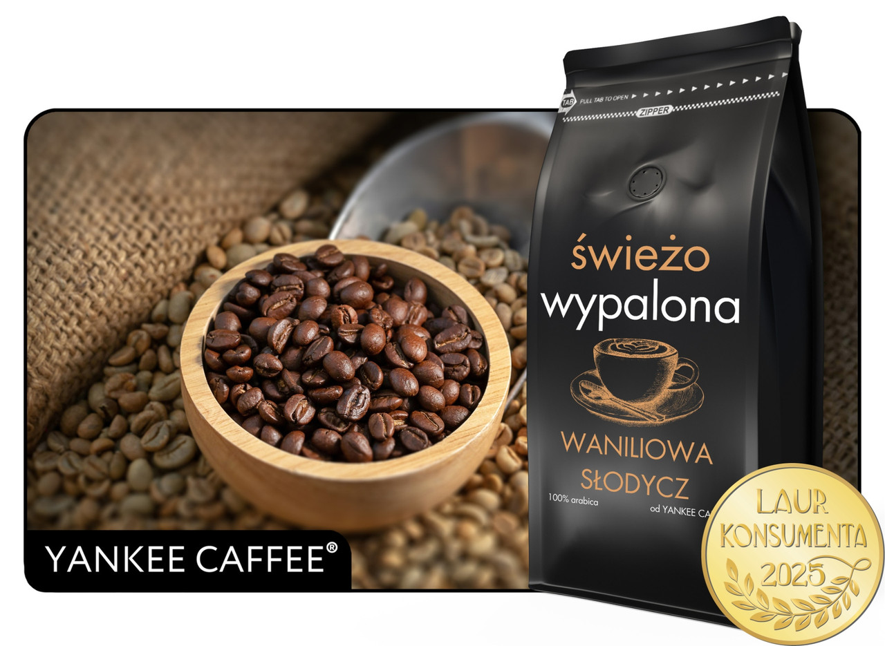 Кава в зернах арабіка "yankee Coffee" з ванільною солодкістю 1000 г для еспресо-машини 1кг свіжообсмажена 100% смакова
