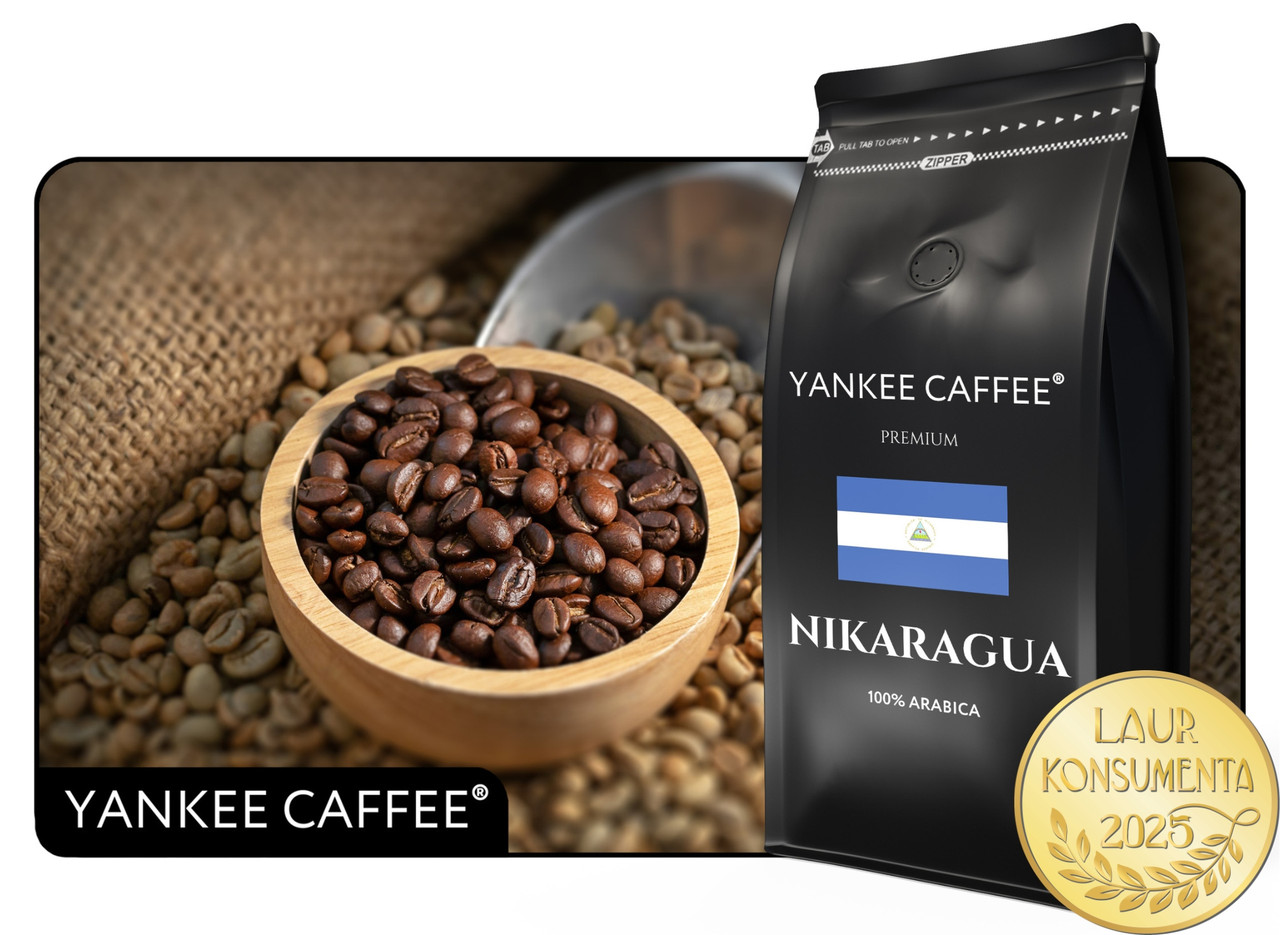 Кава в зернах арабіка Yankee Caffee нікарагуа 1000 1кг свіжообсмажена для розсипного кавовара