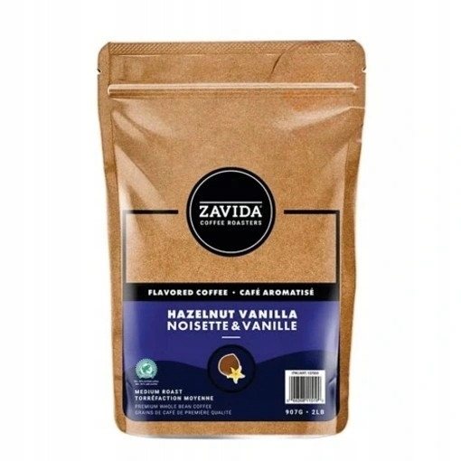 Кава в зернах Arabica Zavida з ароматом горіха та ванілі 907 г смакова 907г