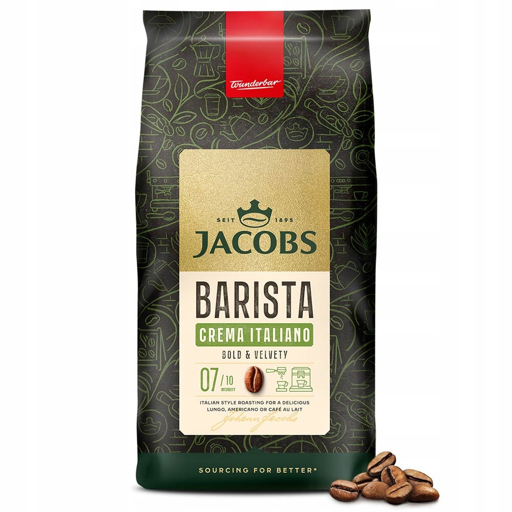 Зернова кава мікс Jacobs Barista Editions Crema Italiano 1000 г 1кг
