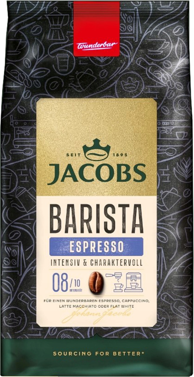 Зернова кава змішана Jacobs Barista Editions Espresso 1000 г 1кг