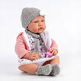 Лялька "бобас" велика інтерактивна реалістична з соскою Kinderplay говорить 41 см, фото 4