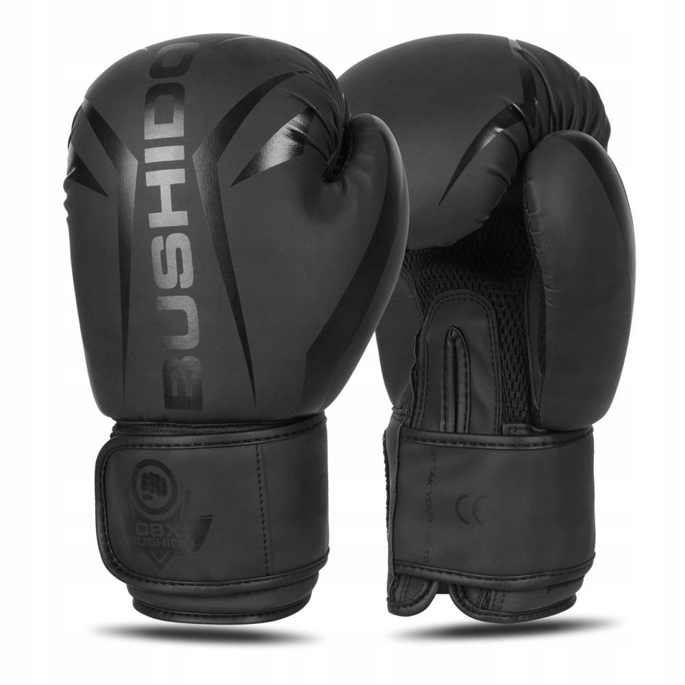 Боксерські рукавички Dbx Bushido B-2v22 10 Oz для спарингу тренування на мішку чорні 10oz