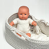 Лялька європейка з м'яким животиком 32 см Miniland для немовляти, фото 5