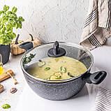 Комплект мармурових каструль на 6 елементів для індукційних плит Klausberg Kb-7673 набір каструль для газу, фото 8