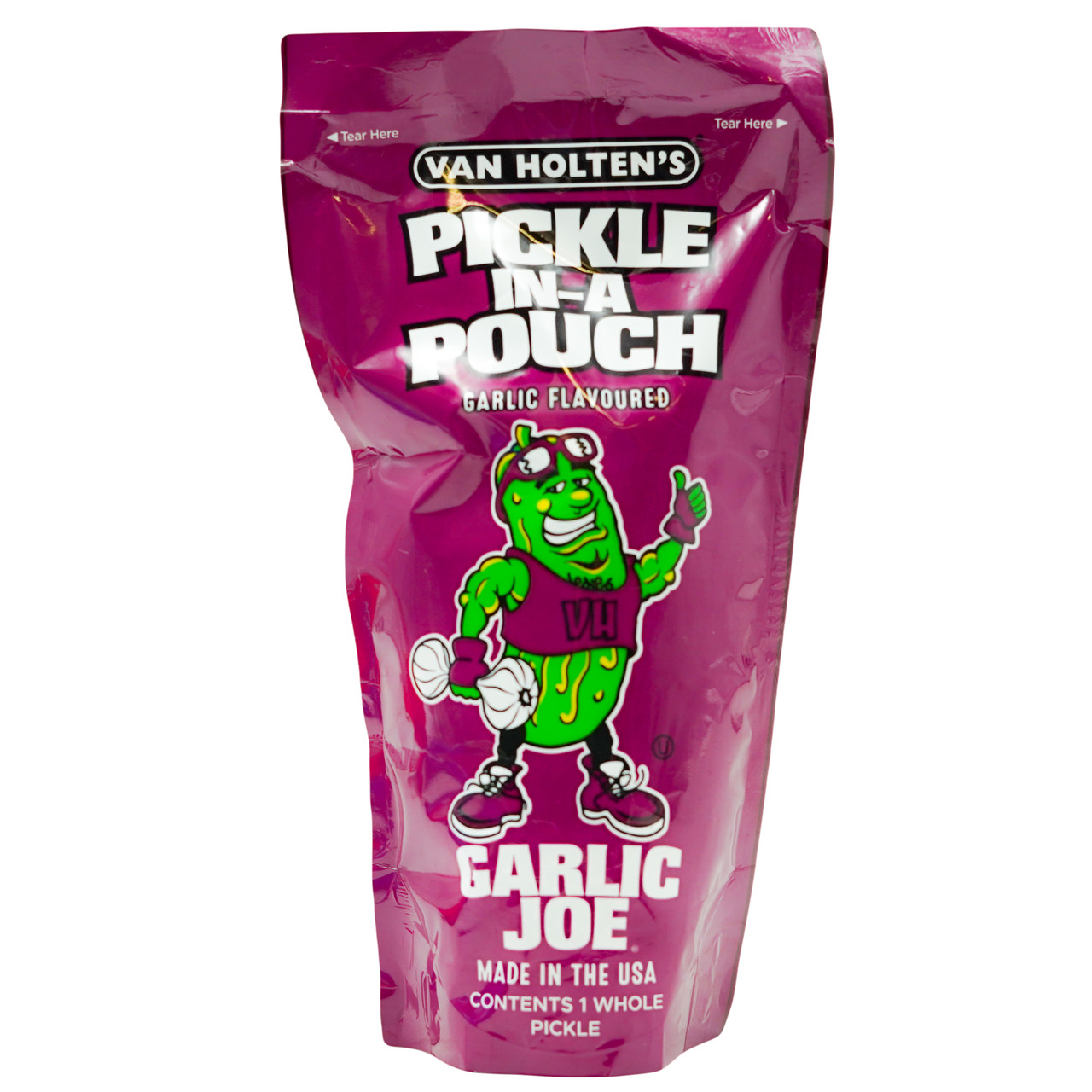 Огірок консервований Garlic Joe VAN HOLTEN`S 306 г
