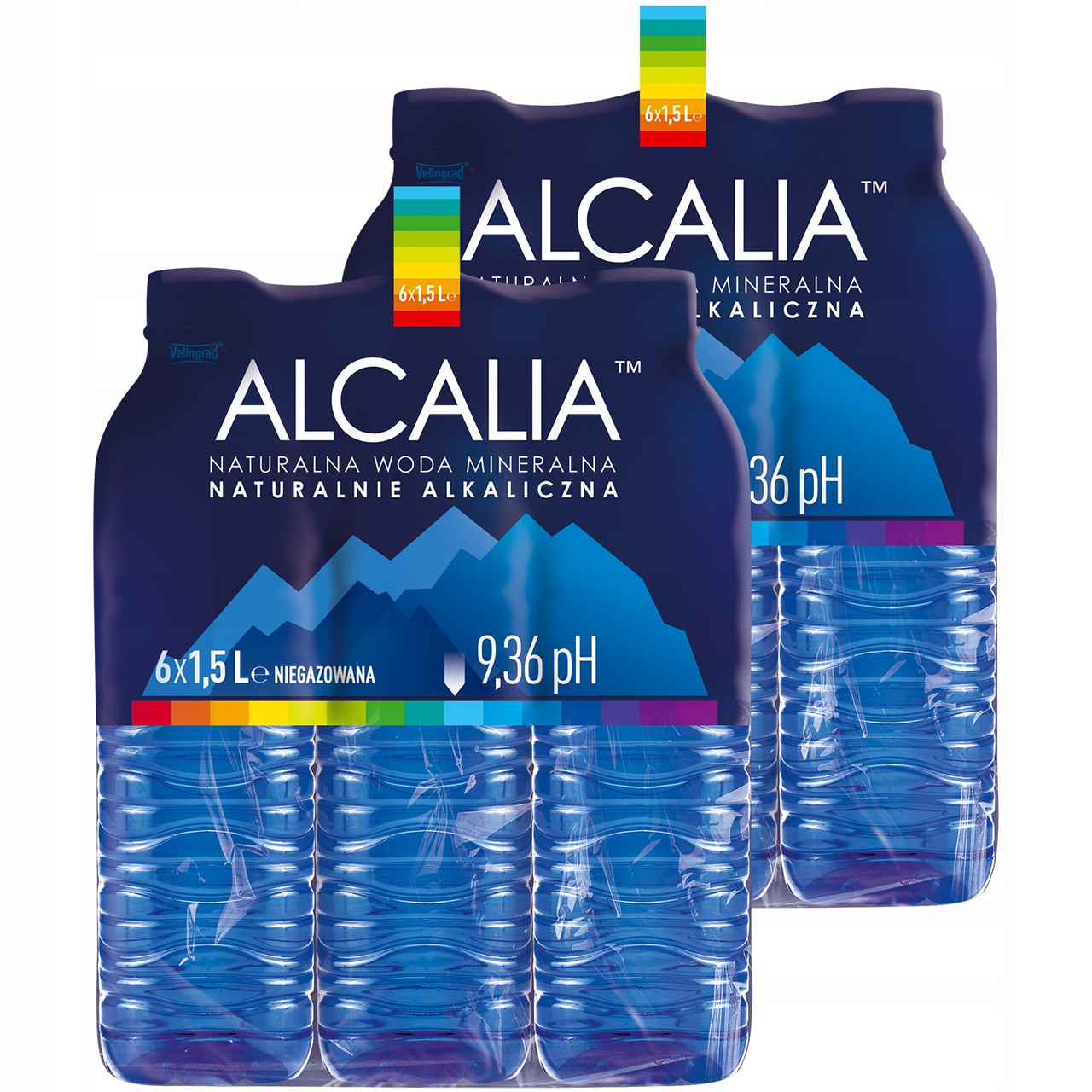 Алкалічна вода Alcalia негазована 1,5 л високий рн 9,36 12 х