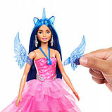 Barbie щепка магії лялька сапфірний крилатий єдиноріг 65-річчя, фото 4