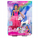 Barbie щепка магії лялька сапфірний крилатий єдиноріг 65-річчя, фото 8
