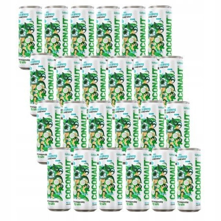 Негазована кокосова вода Coconaut 0,32 л з молодого кокоса набір 24 шт. 320ml