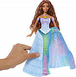 Лялька Disney принцеси Mattel аріелька 29 см маленька русалонька магічне перетворення, фото 4