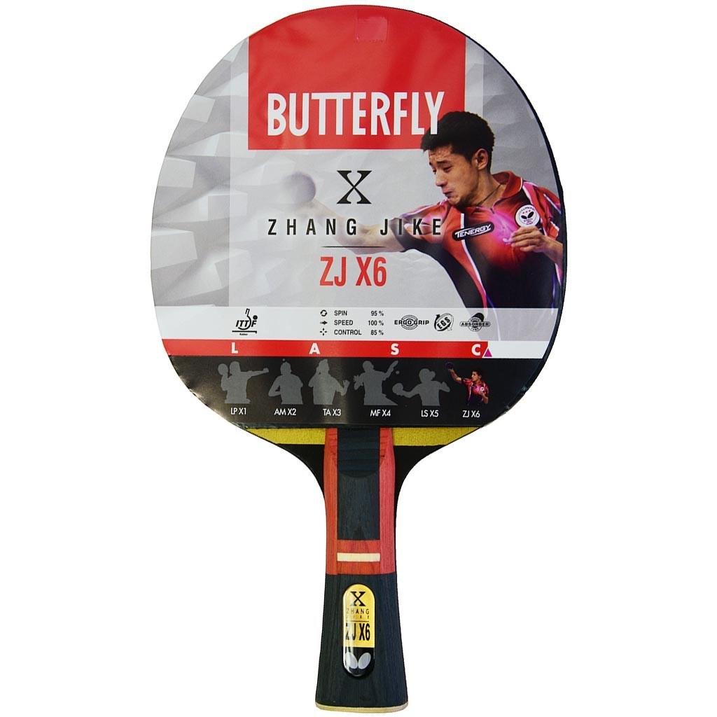 Ракетка для настільного тенісу Butterfly Zhang Jike Zjx6 +6 м'ячиків