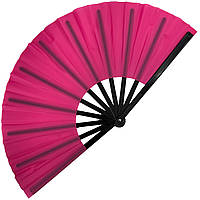 Віяло ручне для танців і спорту 33х61 см. рожеве (C5915)