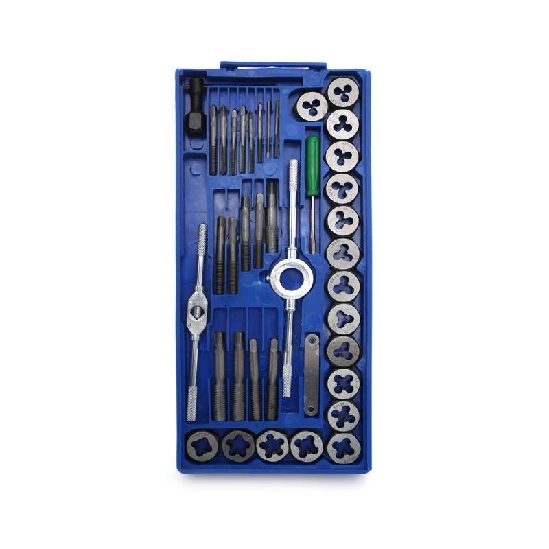 Набір мітчиків і плашок 40 шт. kraft&dele kd10289, фото 1