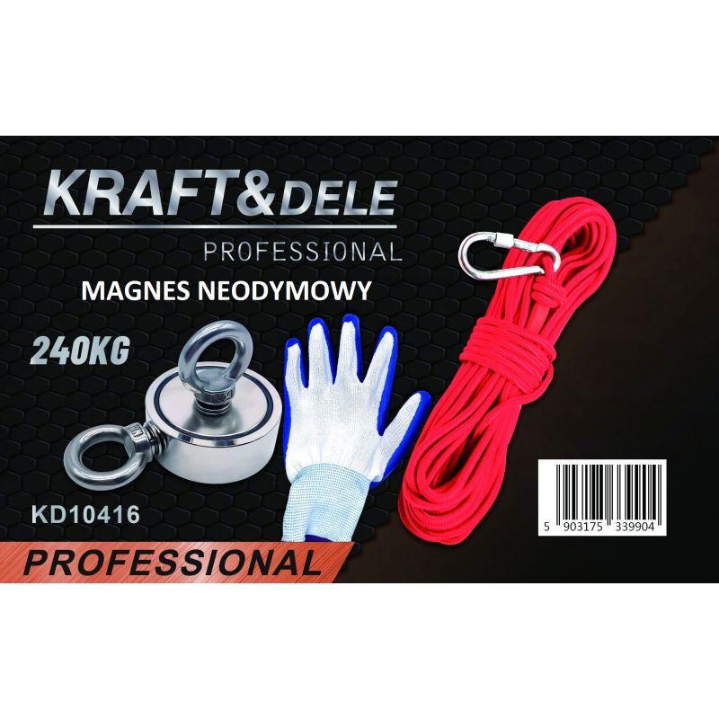 Магніт неодимовий 240 кг Kraft&Dele KD10416