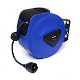 Автоматичний висувний подовжувач електричного шнура 15 м kraft&dele kd4028, фото 7